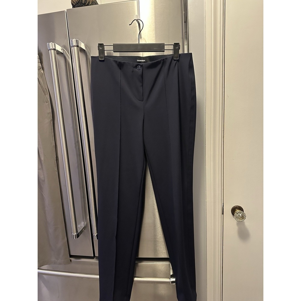 Cambio Pleated Black Dress Pants Sz4 Made In Italy Excellent Condition Gorgeous‎